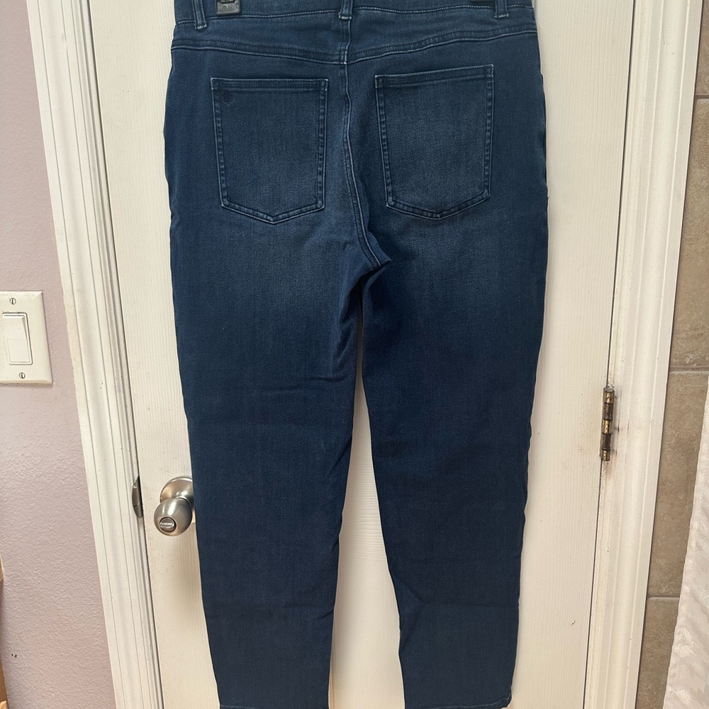 Betabrand Dark Blue Ankle Jeans - Picture 2 of 7